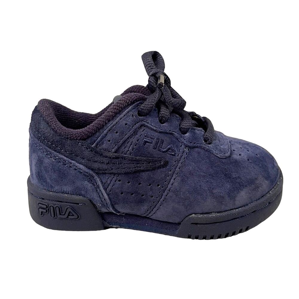 FILA Fitness Premium Blue Suede Baby Sneakers Size 5